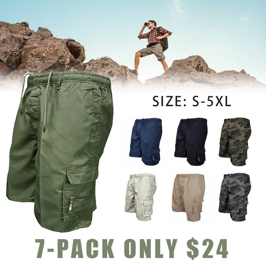 Men’s Zipper Pockets Hiking Athletic Running Shorts